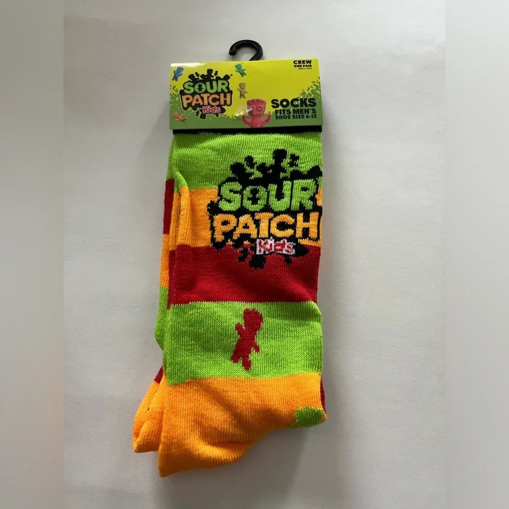 Sour Patch Kids Socks Fits Men’s Shoe Size 6-12